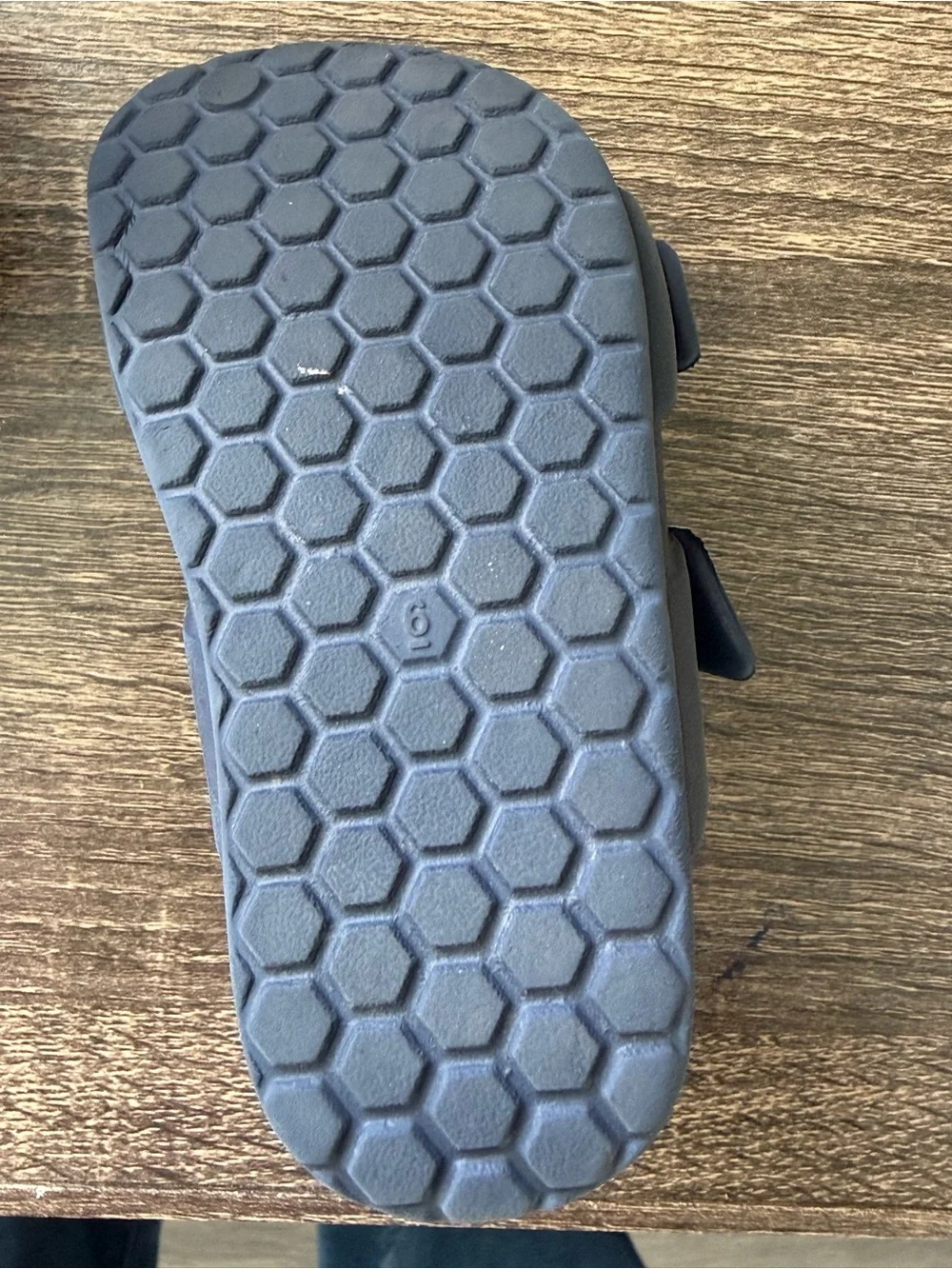 Cat & Jack Kids Navy Double-Strap Sandals size 6